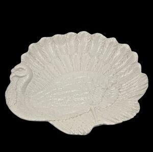 Vintage Turkey Platter Italy 9600 White